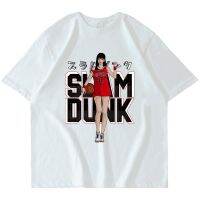 ข้อเสนอพิเศษ T-shirt «Slam Dunk» à manches courtes pour femme, Streetwear, Kawaii, Sport, décontracté, en coton, noir, étéS-5XL