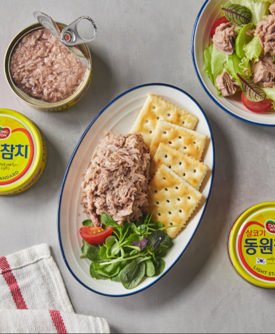 ทูน่ากระป๋องเกาหลี-สูตรไลท์-dongwon-light-standard-tuna-150g-100g