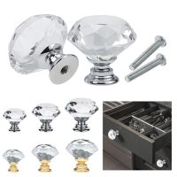 【CW】 20mm 30mm 40mm Design Glass Knobs Cupboard Drawer Pull Cabinet Door Wardrobe Handles Hardware