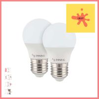 หลอด LED SHINING A50 SHINE 5 วัตต์ DAYLIGHT แพ็ก 2 ชิ้นLED BULB SHINING A50 SHINE 5W DAYLIGHT PACK2 **พลาดไม่ได้แล้วจ้ะแม่**