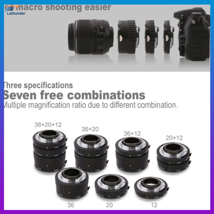 auto-focus-macro-extension-tube-set-metal-mount-สำหรับกล้อง-nikon-af-af-s-dx-fx-slr