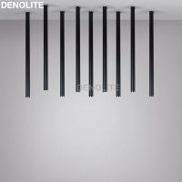 Creative Modern Led Ceiling Lamp With 3W Led Chips Black White Dia3cm Round Aluminum Tube Ceiling Light Custom Luminair