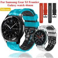 【ขายด่วน】ซิลิโคน22มม. สายนาฬิกาสมาร์ทสำหรับ Samsung Gear S3 Frontier/galaxy Watch 46มม. สายรัดข้อมือกีฬาสร้อยข้อมือวงอุปกรณ์เสริม