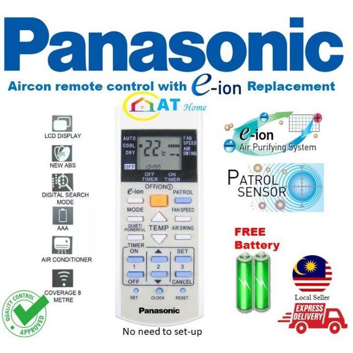 NEW PANASONIC Aircon Remote Control with eion