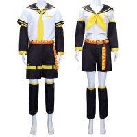 【LZ】❣﹉✾  Fantasias Anime de Cosplay de Rin Len Uniforme de Irmão e Irmã Festa de Halloween Presentes de Natal Tops e Calças JK