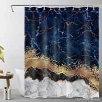 【hot】◄✳  Marble Shower Curtain Curtain Set Abstract Luxury Glitter Veins Texture Curtains for Fabric