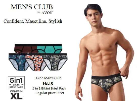 Avon Men's Club FELIX 5 in 1 bikini brief pack | Lazada PH