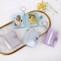 1/2 Inch Mini Photo Album Transparent Album Keychain Creative DIY Pockets Photocard Holder Keychain Pendant Gifts for Photo  Photo Albums