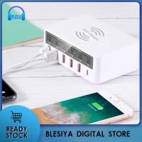 Blesiya 6พอร์ตที่ชาร์จยูเอสบีที่ชาร์จหลายมือถือโทรศัพท์ตัวแปลงอัจฉริยะ QC 3.0 AU