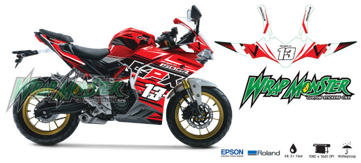 สติ๊กเกอร์แต่งรถ-gpx-demon-150gr-รอบคัน-ลาย-racing