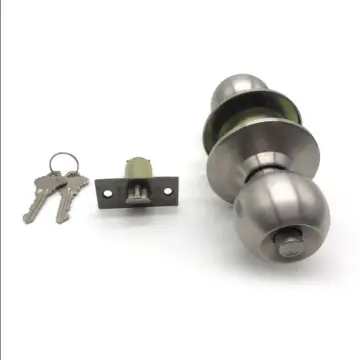 Rotation Round Door Knob Handle Stainless Steel Entrance Passage