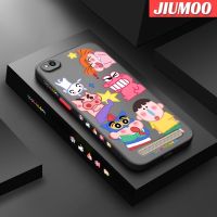 JIUMOO เคสสำหรับ Xiaomi Redmi 5 5A 5 PLus,เคสลายการ์ตูนเครยอนชินจังซนบางดีไซน์ใหม่ด้านข้างมีน้ำค้างแข็งโปร่งใสกันกระแทกเคสมือถือแข็งปลอกซิลิโคนคลุมทั้งหมดเคสป้องกันกล้องนิ่ม