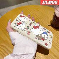 เคส JIUMOO เคส X23สำหรับ Vivo X21เคสมือถือลายการ์ตูน Hello Kitty ของแท้ดีไซน์ใหม่ขอบสี่เหลี่ยมแบบนิ่มปลอกซิลิโคนคลุมทั้งหมดป้องกันเลนส์กล้องเคสกันกระแทก