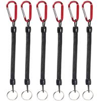 【CW】▬☫▩  5Pcs Fishing Lanyards Boating Multicolor Ropes Retractable String Carabine Safety Lock Plier Rod