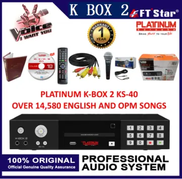 KBOX2/KS40 platinum karaoke player free microphone