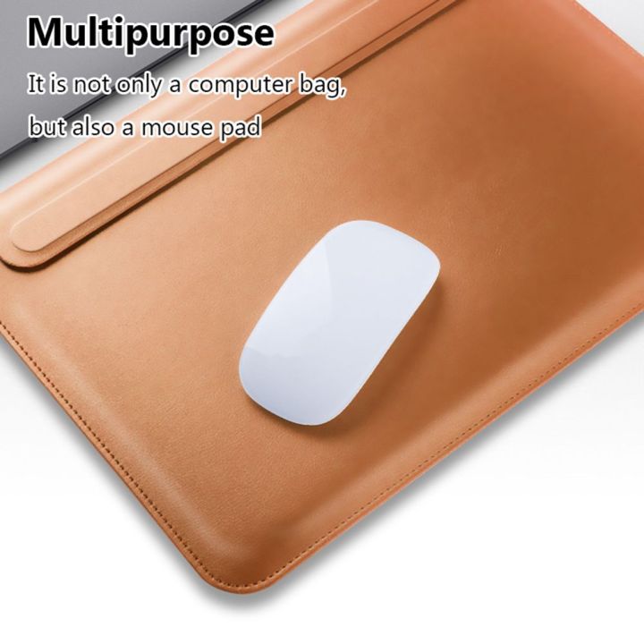 เคสฝาปิดแม่เหล็กขนาด11นิ้ว13-13-15นิ้วกระเป๋าแล็ปท็อปตั้งได้ทำจากหนัง-pu-สำหรับ-macbook-air-m1-pro-zongsheng