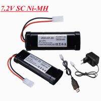 7.2V 3500mAh SC Ni-MH battery and 7.2v Charger for RC toys tank car Airplane Helicopter With Tamiya Connectors 1/16 7.2v battery [ Hot sell ] bs6op2