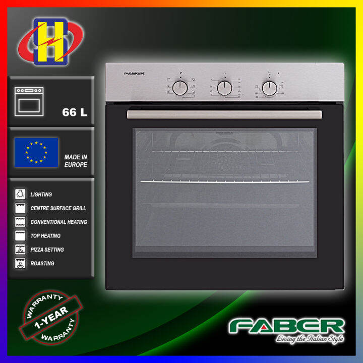 Faber Built in Oven FBO 660 SS / FBO 660SS 66L 8 Functions Fully Imported From EUROPE Ketuhar