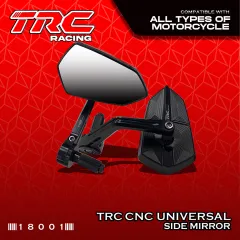 TRC Racing ALL CNC Bar End Side Mirror Carbon Legit LTO Approved