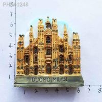 Italy Milan Cathedral three-dimensional architecture travel souvenir magnetic stickers refrigerator magnets