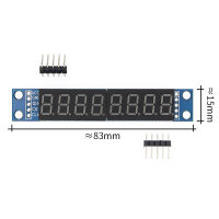 10PCSLOT MAX7219 Led Module 8-Digit 7 Segment Digital LED Display Tube MCU 100 new original