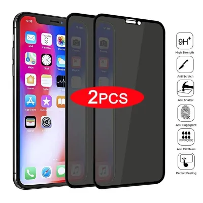 Full Cover Anti Spy Screen Protector For iPhone 14 13 12 Pro XR XS Max Privacy Glass For iPhone 11 Pro 7 8 6 Plus Tempered Glass