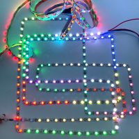 WS2812B Pixel S Shape Foldable Led Strip Light 5mm Narrow Width PCB for DIY Individually Addressable Dream Color RGB Pixels Tape LED Strip Lighting