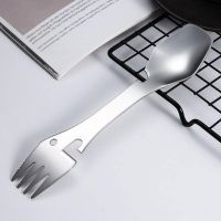 Labor saving BPA Free Universal Fork Spoon Cutter Bottle Opener Camping Utensil Party Supplies