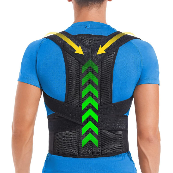 Back Brace Posture Corrector for Women and Men Relief for Waist Back and  Shoulder Pain Adjustable and Breathable Posture Back Brace Improve Back