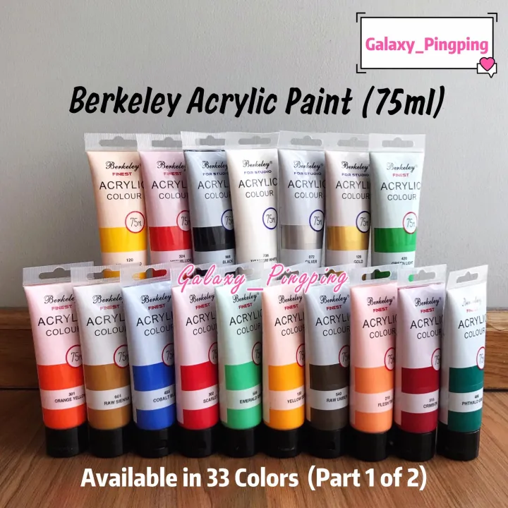 Berkeley Acrylic Paint 75ml (Part 1 of 2) Lazada PH
