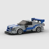 MOC R34 Assembled Compatible With Lego Car DIY Building Blocks Kid Toys Gift NO Box Building SetsTH