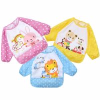 【YD】 Baby Cartoon Long-sleeved Bib Eating Children Feeding Hiccup Apron Blouse