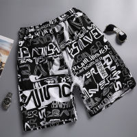 2023 New Original Beachwear Mens Large Quick Drying Loose Thin Five Cent Mens Shorts Sports Casual Floral Pants Popular European style Black White