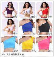 【hot】☁  Womens Belly dance costume Cotton tops belly dancing clothes single shoulder top