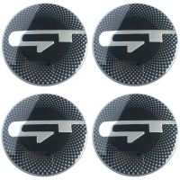 4pcs 60mm（2.36）GT Emblem Car Wheel Center Hub Caps 3D Stickers for Kia Stinger