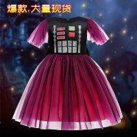 [COD] Cotton European and summer princess black childrens dress female source girl