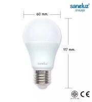 Saneluz หลอดไฟแอลอีดี LED E27 Bulb 12W   มีให้เลือกแสงขาวและแสงวอร์ม แพ็ต 10 หลอด สินค้ารับประกัน 1 ปี ขอใบกำกับได้