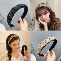 【YF】 High-End Retro Polka Dot Headband White Go Out Wide-Brimmed Hair Band Accessories For Women Headwear