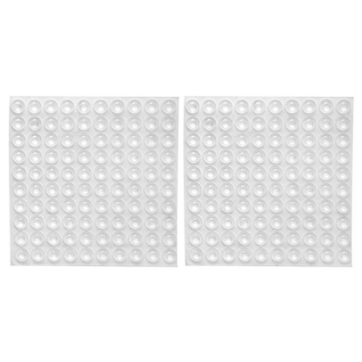 200x-transparent-rubber-feet-adhesive-bumper-pads-self-stick-bumpers-sound-dampening-door-cabinet-buffer-pads-8-2-5mm