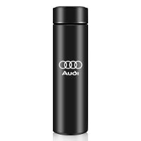 High-Quality Personality Vacuum Flasks For Audi Car Logo Stainless Steel Bottle For Water Thermoses Portable School Travel Cup