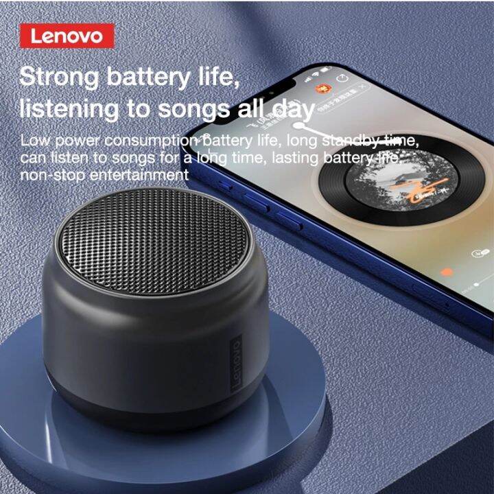 lenovo-bluetooth-speaker-k30-ลำโพงบลูทูธ-ลำโพง-ลำโพงบรูทูธไร้สาย-ลำโพงไร้สายพกพา-กันน้ำ-ลำโพงเบส