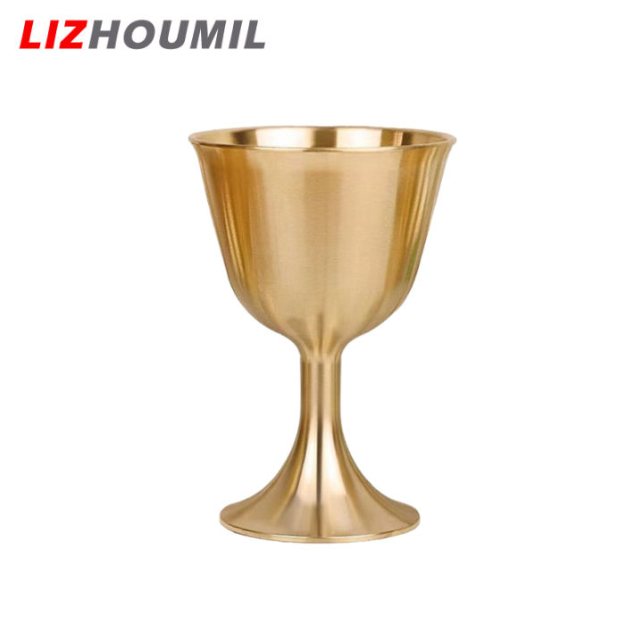 lizhoumil-เครื่องประดับสไตล์จีนโบราณทองเหลืองแก้วไวน์แก้วน้ำแก้วไวน์ปาร์ตี้ไวน์บ้าน