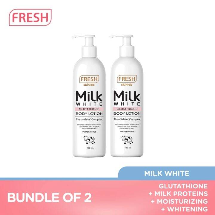 Fresh Skinlab Milk White Glutathione Body Lotion (480ml) - with ...