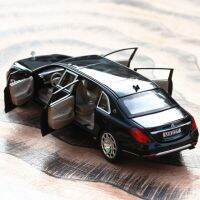 ของเล่นเด็กผู้ชาย1: 24 Maybach Benz S600โมเดลรถยนต์ขยาย Acousto-Optic Return Car 6สำหรับเปิดประตู Children39; S