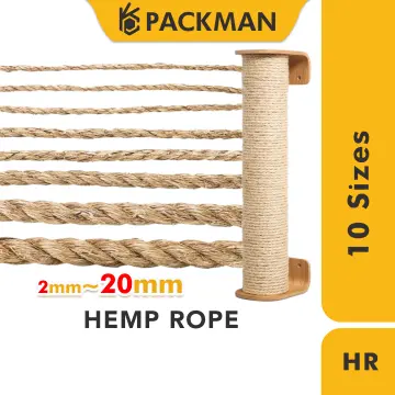 6mm/8mm/10mm Natural Premium Bright Brown Twine Hemp rope/Jute