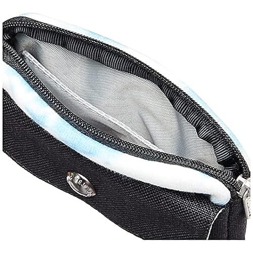 กระเป๋าสตางค์ผู้ชายผ้าไนลอนซับเหงื่อ-ch60-3615เน็คไทสีฟ้าขนาดกระเป๋า