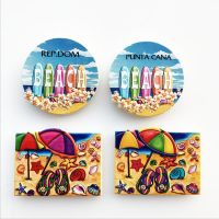 【YF】№❆  Dominican Refrigerator Magnets Wind Tourist Attractions Souvenirs Magnetic Stickers Across Decore