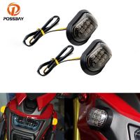 Motorcyle ไฟ LED 12V แบบฝังสัญญาณไฟเลี้ยวไฟกะพริบไฟสีเหลืองสำหรับ Honda MSX125 Grom 2013-2023