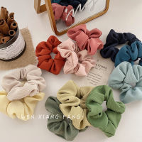 MTM445 INS Gentle Style Hair Band Sweet All-Matching Hair Rope French Large Intestine Ring Solid Color Fabric Craft Hair Tie Hair Rope Korean Headwear