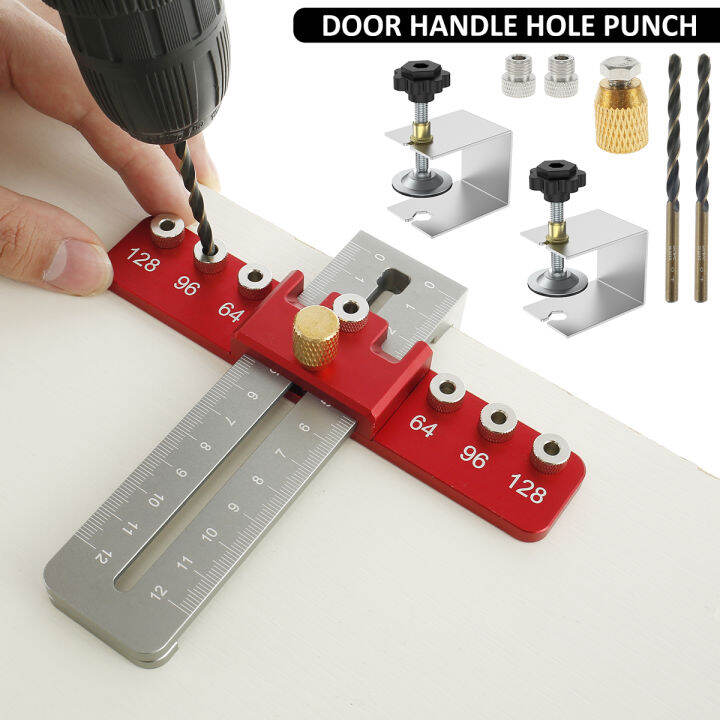 GUFUZI Hardware Jig Aluminum Alloy Handle Drill Guide